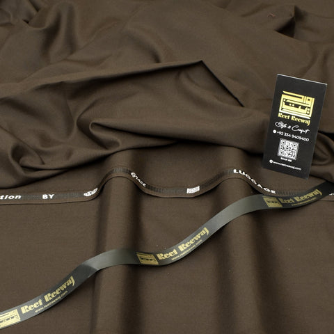 Summer Wash & Wear Fabric Soft & Wrinkle Free - Dark Brown