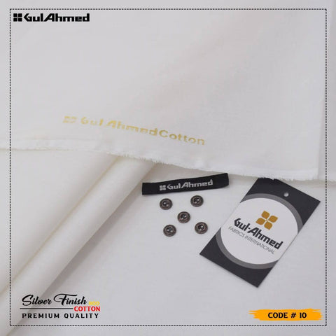 Gul Ahmed Royal Cotton - OFF White