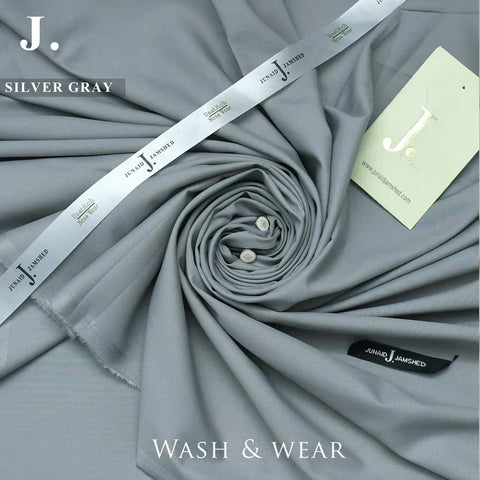 J. Wash & Wear Fall & Soft Fabric-Silver Grey